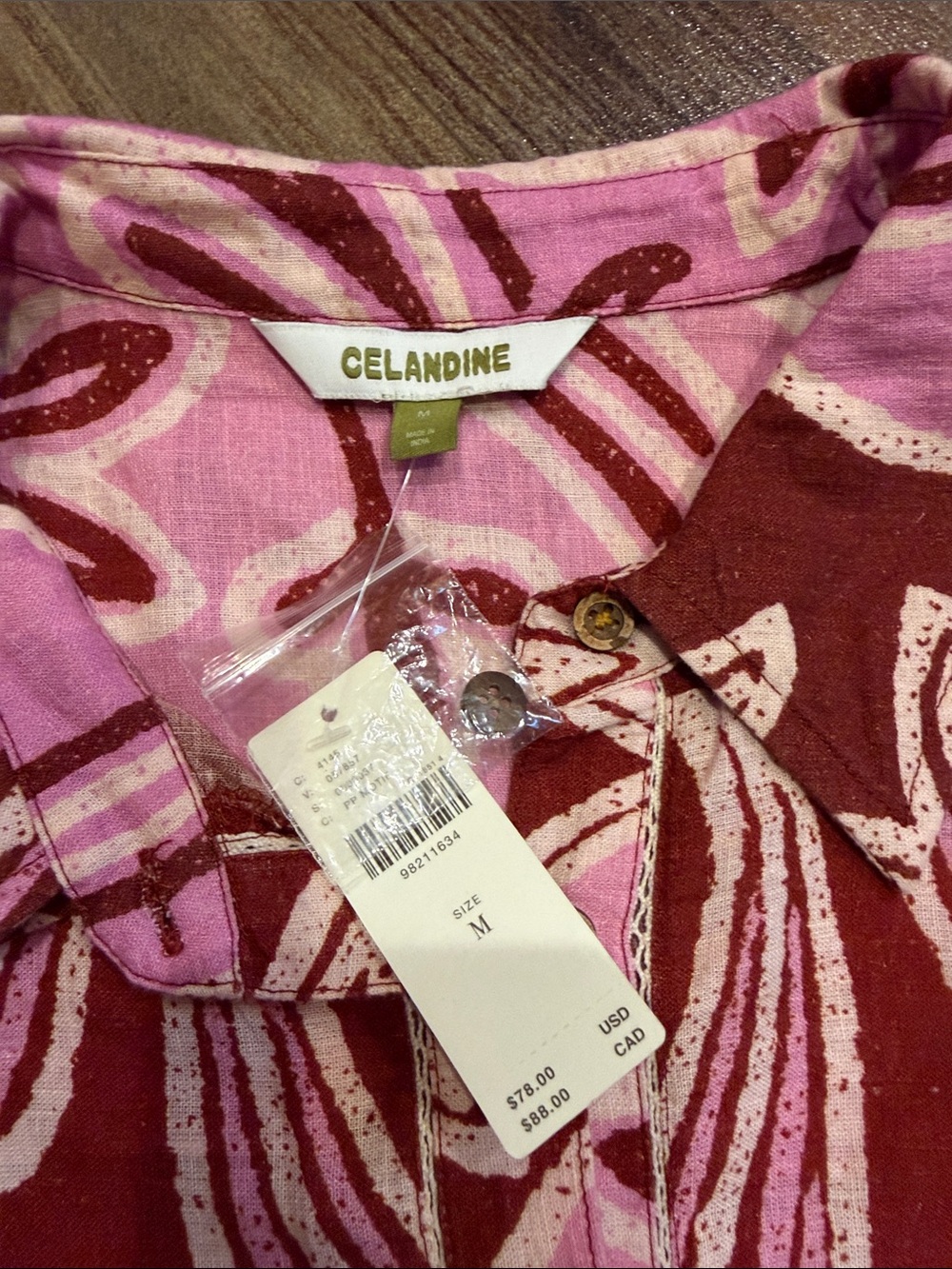 NWT Anthropologie Celandine Set Pink Floral Two-Piece Set - Picture 9 of 12